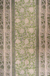 Tussar Pista Cotton Unstitched Salwar Suit With Cotton Dupatta