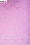 Pink Georgette Unstitched Salwar Suit With Georgette Dupatta