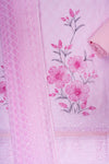 Pink Georgette Unstitched Salwar Suit With Georgette Dupatta