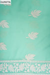 Sea Green Georgette Unstitched Salwar Suit With Georgette Dupatta