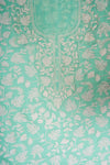 Sea Green Georgette Unstitched Salwar Suit With Georgette Dupatta