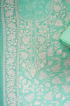 Sea Green Georgette Unstitched Salwar Suit With Georgette Dupatta