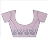 Mauve Georgette Saree With Unstitched Blouse