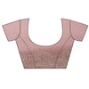 Mauve Georgette Saree With Unstitched Blouse