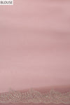 Mauve Georgette Saree With Unstitched Blouse