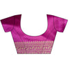 Magenta Banarasi Silk Saree With Unstitched Blouse
