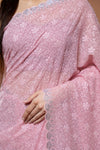 Gajari Georgette Saree With Unstitched Blouse