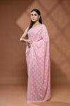 Gajari Georgette Saree With Unstitched Blouse