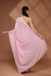 Gajari Georgette Saree With Unstitched Blouse