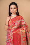 Effortless Glamour Rama Banarasi Silk With Unstitched Blouse