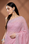 Gajari Georgette Saree With Unstitched Blouse