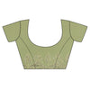 Pista Georgette Saree With Unstitched Blouse