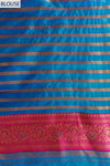 Statement Look Peacock Banarsi Woven Silk Saree With Unstitched Blouse