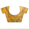 Mustard Crush Tissue Embroidered Saree With Unstitched Blouse