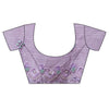 Mauve Shimmer Embroidered Saree With Unstitched Blouse