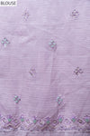 Mauve Shimmer Embroidered Saree With Unstitched Blouse
