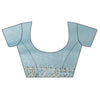 Timelessly Yours Sky Blue Organza Saree With Unstitched Blouse