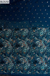 Statement Look Peacock Georgette Saree With Unstitched Blouse