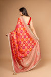 Timeless Elegance Rani Banarasi silk Saree With Unstitched Blouse