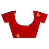Heritage Heirloom Maroon Organza With Unstitched Blouse