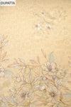 Tussar Crepe Unstitched Salwar Suit With Chinon Dupatta