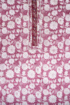 Garnet Cotton Unstitched Salwar Suit With Cotton Dupatta