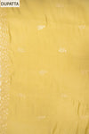 Mustard Muslin Unstitched Salwar Suit With Muslin Dupatta