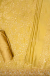 Mustard Muslin Unstitched Salwar Suit With Muslin Dupatta