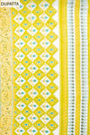 Mustard Digital Printed Cotton Unstitched Salwar Suit With Cotton Dupatta