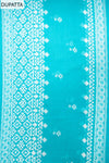 Firozi Cotton Unstitched Salwar Suit With Cotton Dupatta