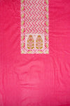 Rani Cotton Unstitched Salwar Suit With Cotton Dupatta