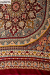 Maroon Crepe Unstitched Salwar Suit With Crepe Dupatta