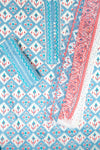 Blue Grey Digital Printed Cotton Unstitched Salwar Suit With Cotton Dupatta