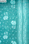 Mint Green Cotton Unstitched Salwar Suit With Cotton Dupatta