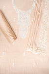 Tussar Muslin Unstitched Salwar Suit With Muslin Dupatta