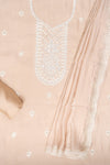Tussar Muslin Unstitched Suit Salwar With Muslin Dupatta