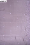 Mauve Muslin Unstitched Salwar Suit With Muslin Dupatta