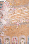 Tussar Crepe Unstitched Salwar Suit With Chiffon Dupatta