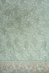 Mint Green Muslin Unstitched Salwar Suit With Muslin Dupatta