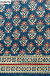 Navy Blue Cotton Unstitched Salwar Suit With Cotton Dupatta