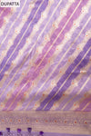 Mauve Banarasi Silk Unstitched Suit Salwar With Silk Dupatta