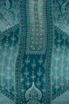 Mint Green Crepe Unstitched Salwar Suit With Chinon Dupatta