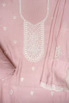 Gajari Muslin Unstitched Suit Salwar With Muslin Dupatta