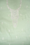 Pista Muslin Unstitched Salwar Suit With Muslin Dupatta