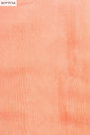 Peach Organza Unstitched Salwar Suit With Chiffon Dupatta