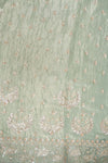 Pista Shimmer Unstitched Suit Salwar With Chinon Dupatta