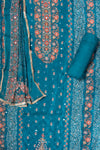 Rama Crepe Unstitched Salwar Suit With Chiffon Dupatta