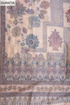 Tussar Chanderi Unstitched Salwar Suit With Chanderi Dupatta