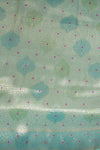 Mint Green Banarasi Silk Unstitched Salwar Suit With Silk Dupatta