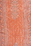 Brown Crepe Unstitched Salwar Suit With Chiffon Dupatta